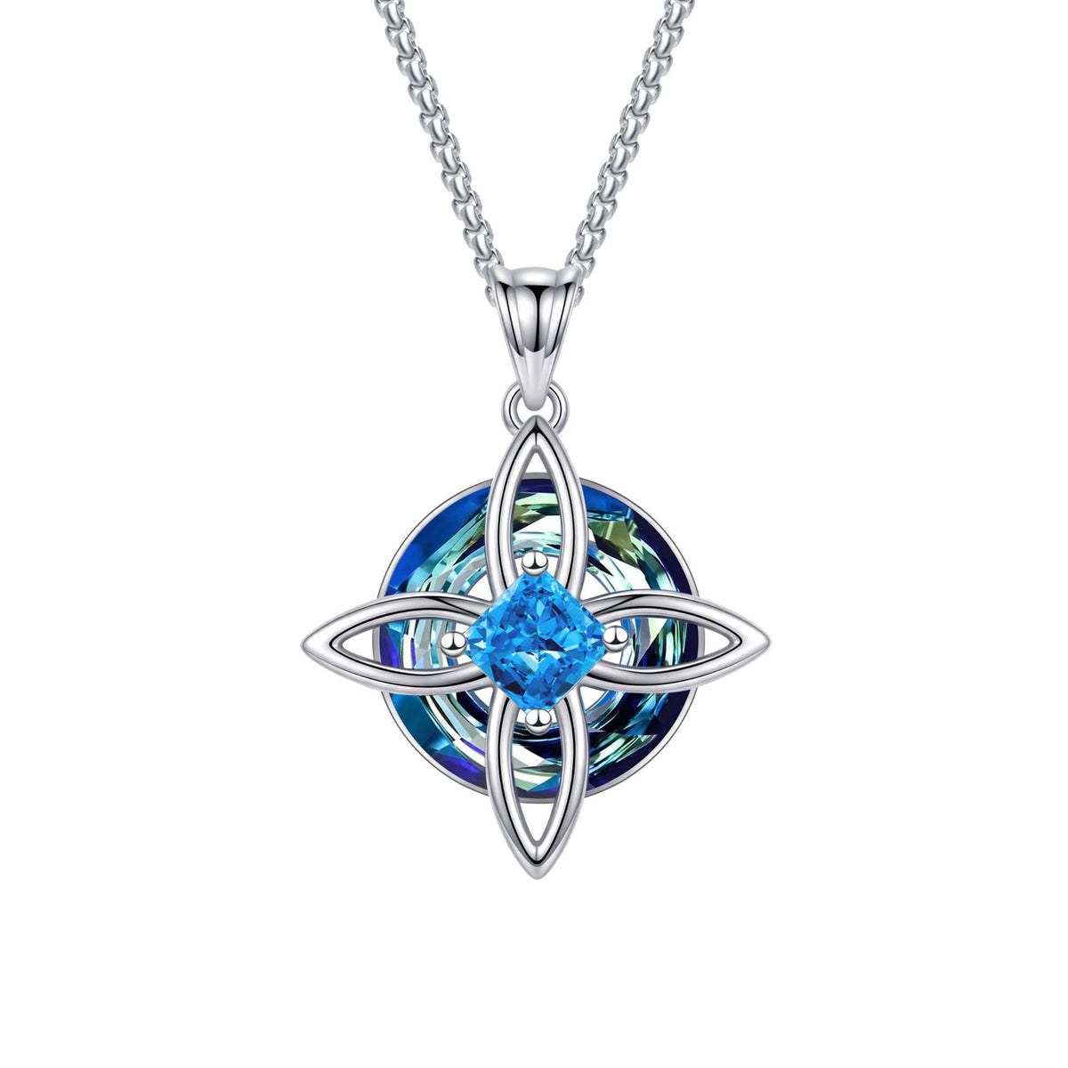 12-Color Birthstone Celtic Knot Necklace