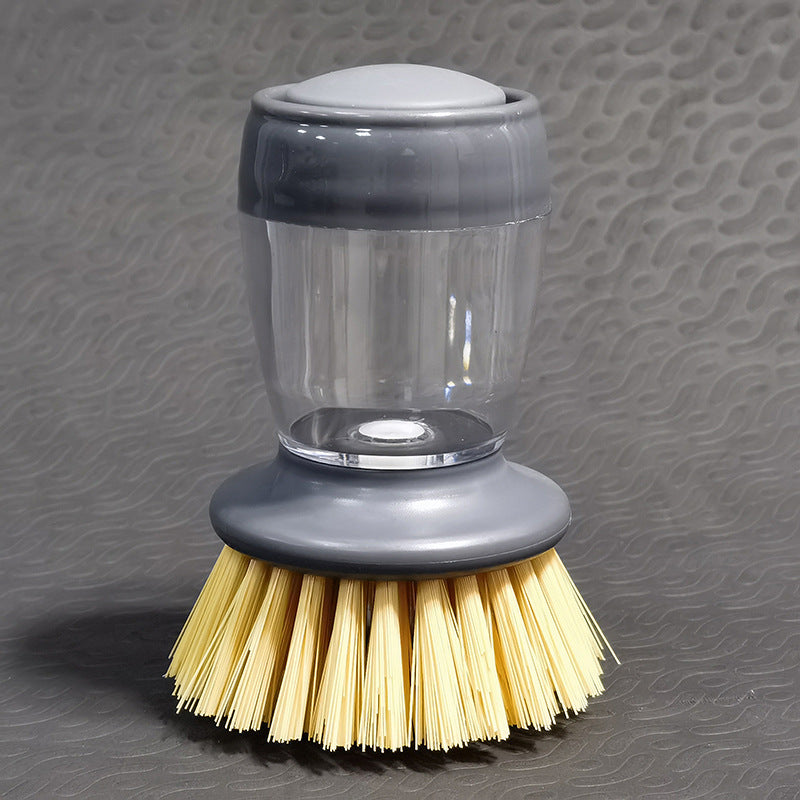 Soap Dispensing Palm Dish Brush With Storage Bracket