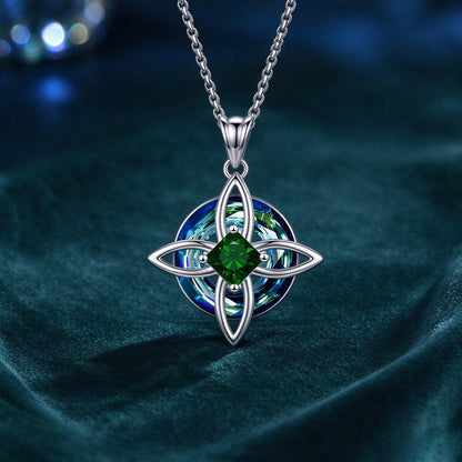 12-Color Birthstone Celtic Knot Necklace