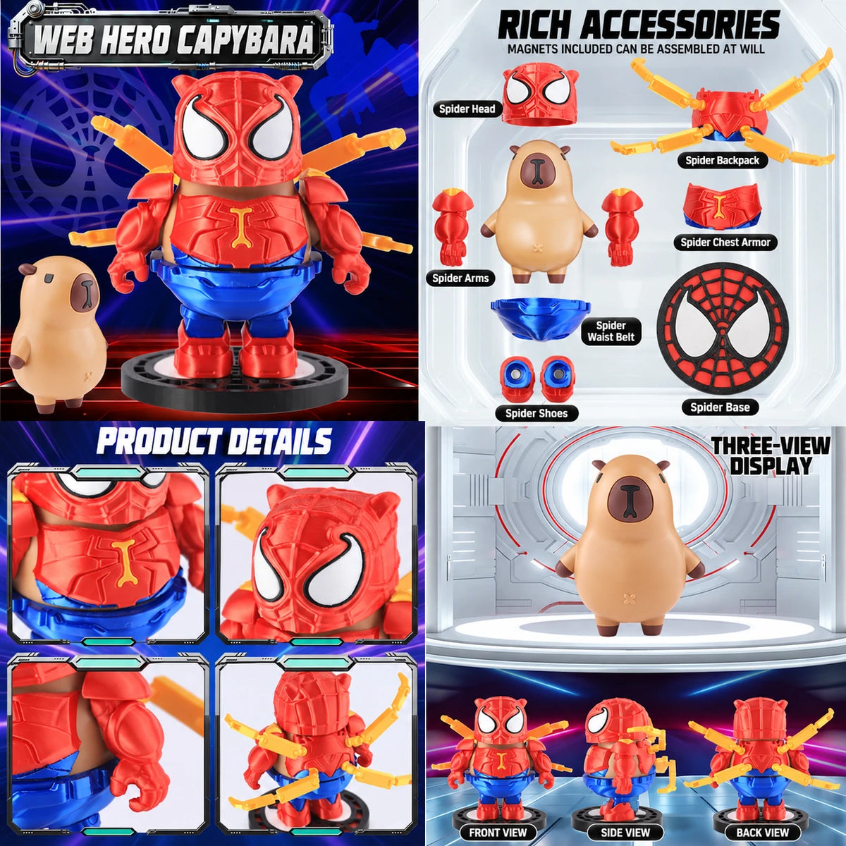 Magnetic Mecha Capybara Figure
