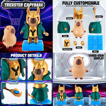 Magnetic Mecha Capybara Figure