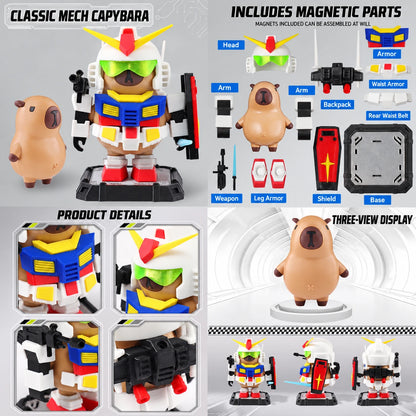 Magnetic Mecha Capybara Figure