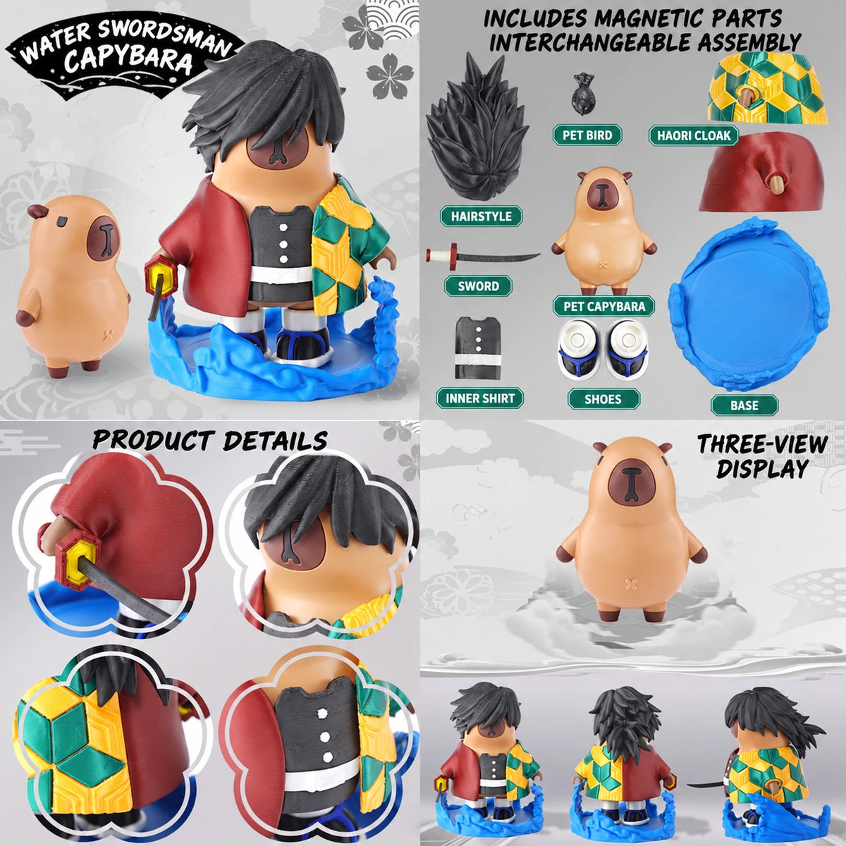 Magnetic Mecha Capybara Figure