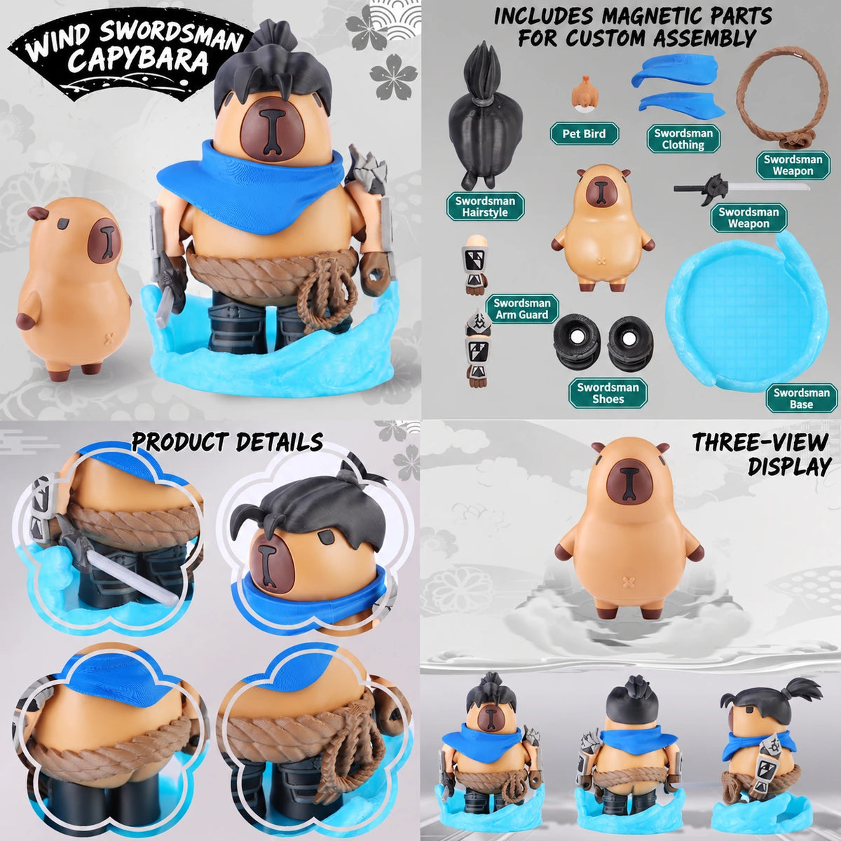 Magnetic Mecha Capybara Figure