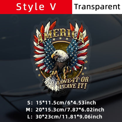 Patriotic 250th Anniversary God Bless America Eagle 1776–2026 Car Window Decal