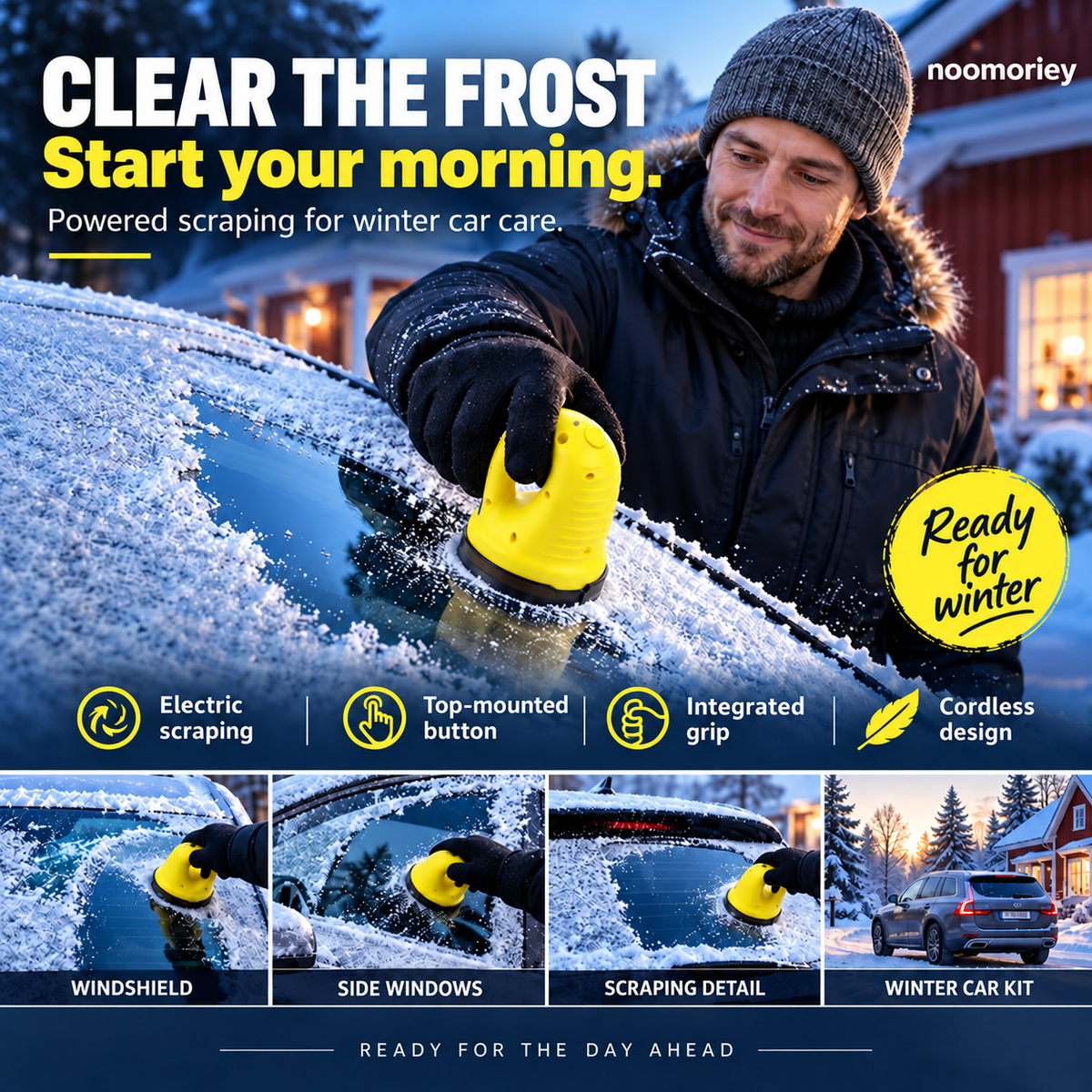🚘🔥Cordless Electric Ice Scraper – Clear Frost, Drive with Confidence! ❄️