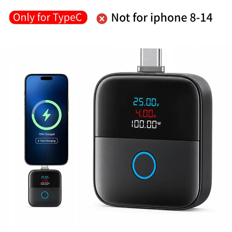 140W USB-C Auto-Disconnect Power Bank with Overcharge Protection