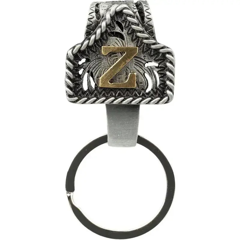 Personalized Western Cow Tag Keychain