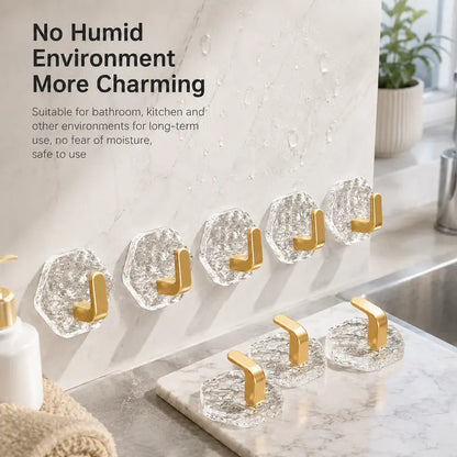 Heavy-Duty Self-Adhesive Ripple Hooks – Waterproof No-Drill