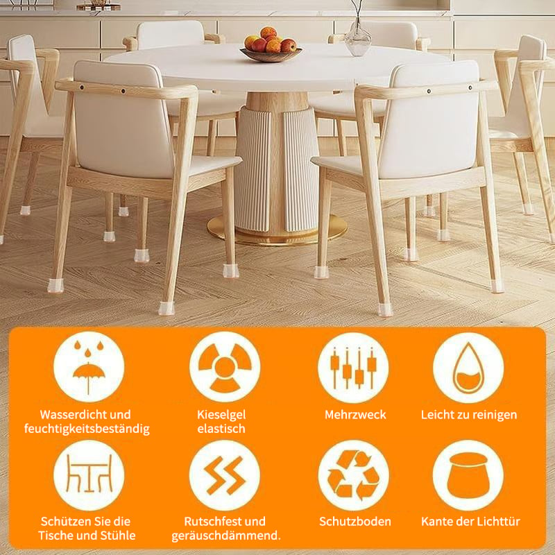 ✨Universal Rubber Chair Leg Protectors – Anti-Scratch Floor Protectors