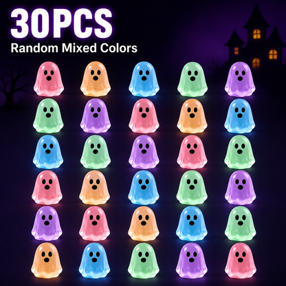 Glow-in-the-Dark Ghost Resin Charms