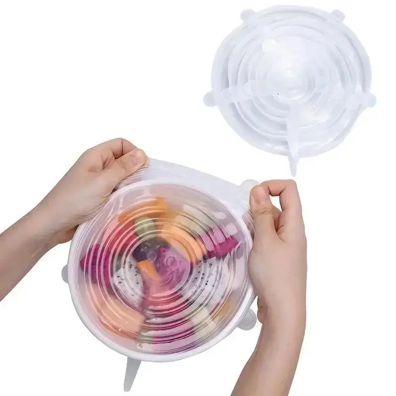 Reusable Stretch Silicone Bowl Lids (6-Pack)