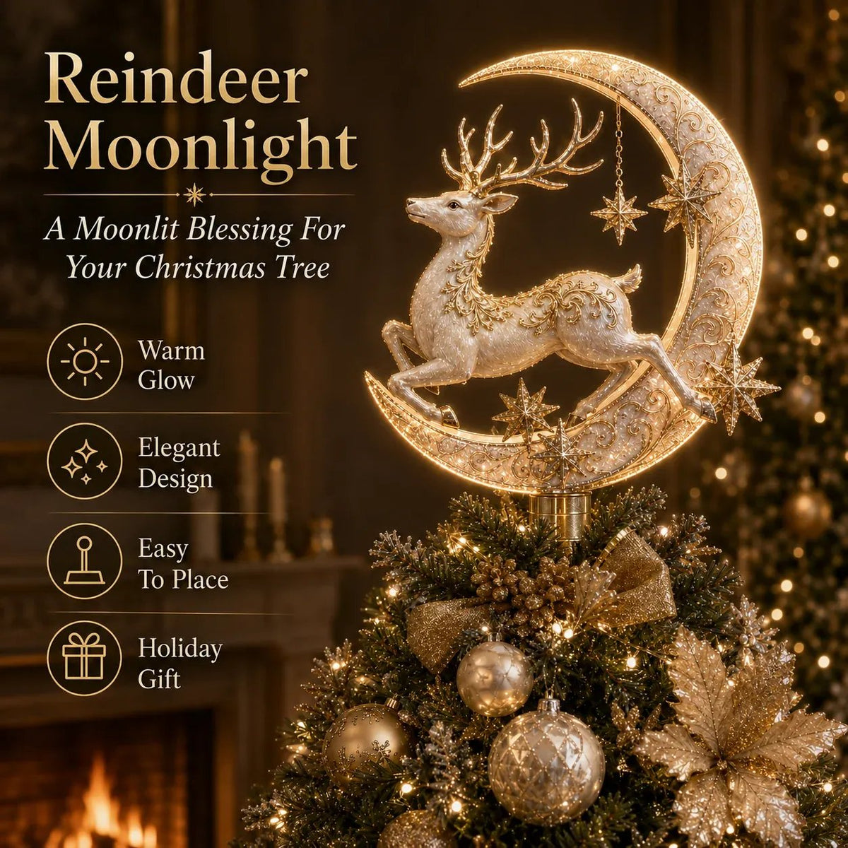 ⏳ Last Day 50% OFF – 🎄 Lighted Memorial Christmas Tree Topper Collection