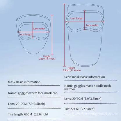 ❄💝Winter warm fleece windproof high-definition goggles
