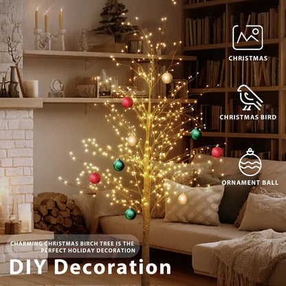 🎄Indoor Lighted Birch Tree with Realistic Branches