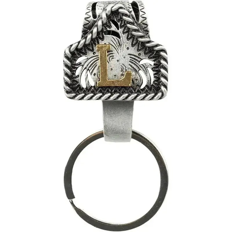 Personalized Western Cow Tag Keychain