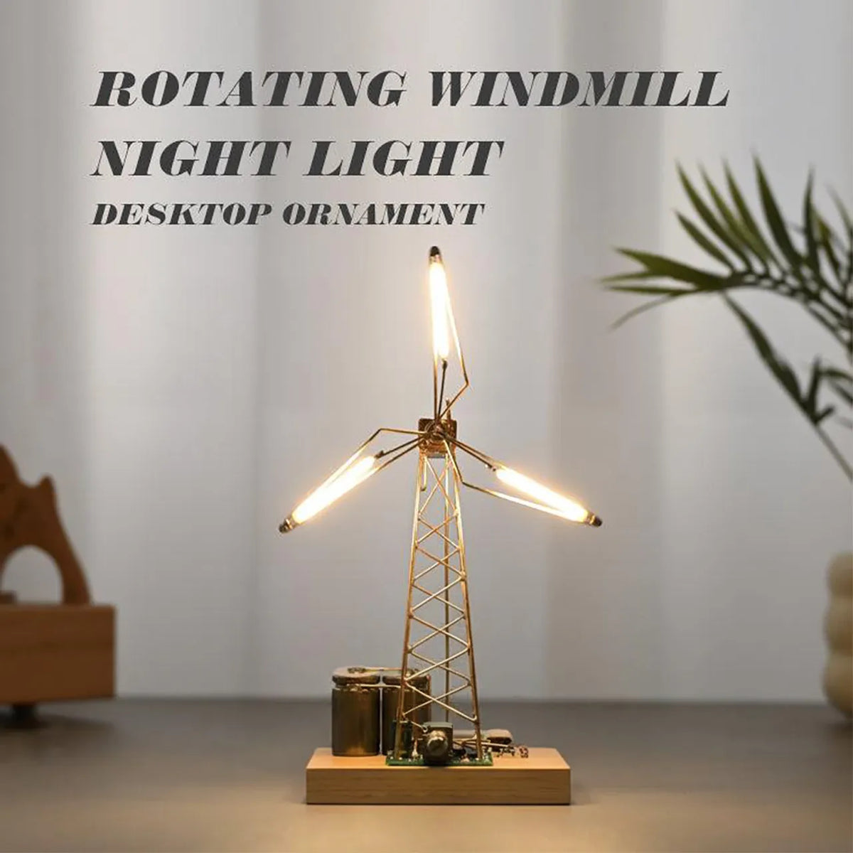 🏆Hot Sale 💡DIY Industrial Retro Windmill Lamp | Hand-Craft Your Own Warm Ambience