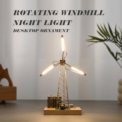 🏆Hot Sale 💡DIY Industrial Retro Windmill Lamp | Hand-Craft Your Own Warm Ambience