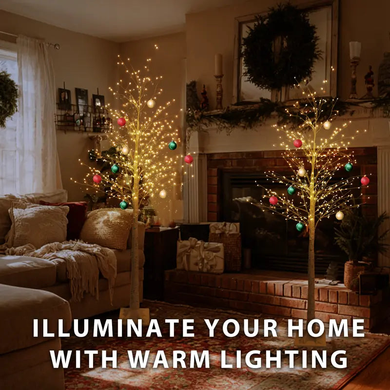 🎄Indoor Lighted Birch Tree with Realistic Branches