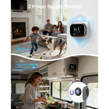 6-in-1 Battery Rotable Air Safety Monitor