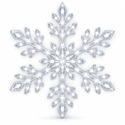 ❄️ Christmas LED Snowflake Wall Lights Set