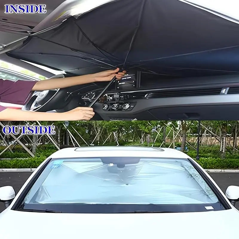 Portable Foldable Car Windshield Sunshade Umbrella