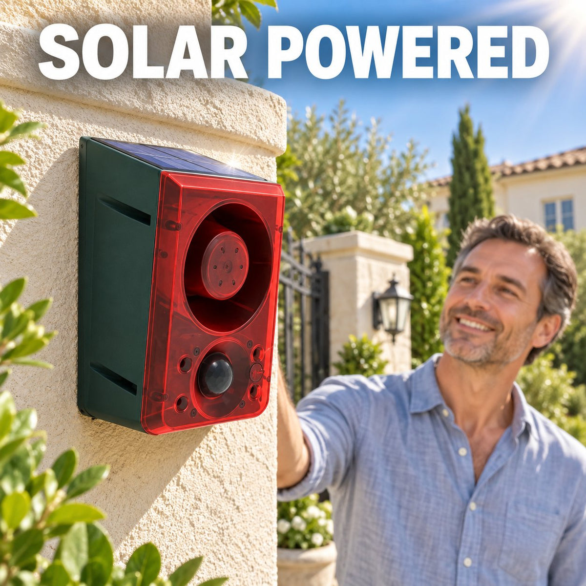 ☀️Outdoor Solar Motion Sensor Alarm