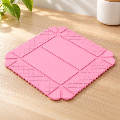 ✨ 3-in-1 Magnetic Silicone Trivet, Cutting Board & Foldable Serving Tray