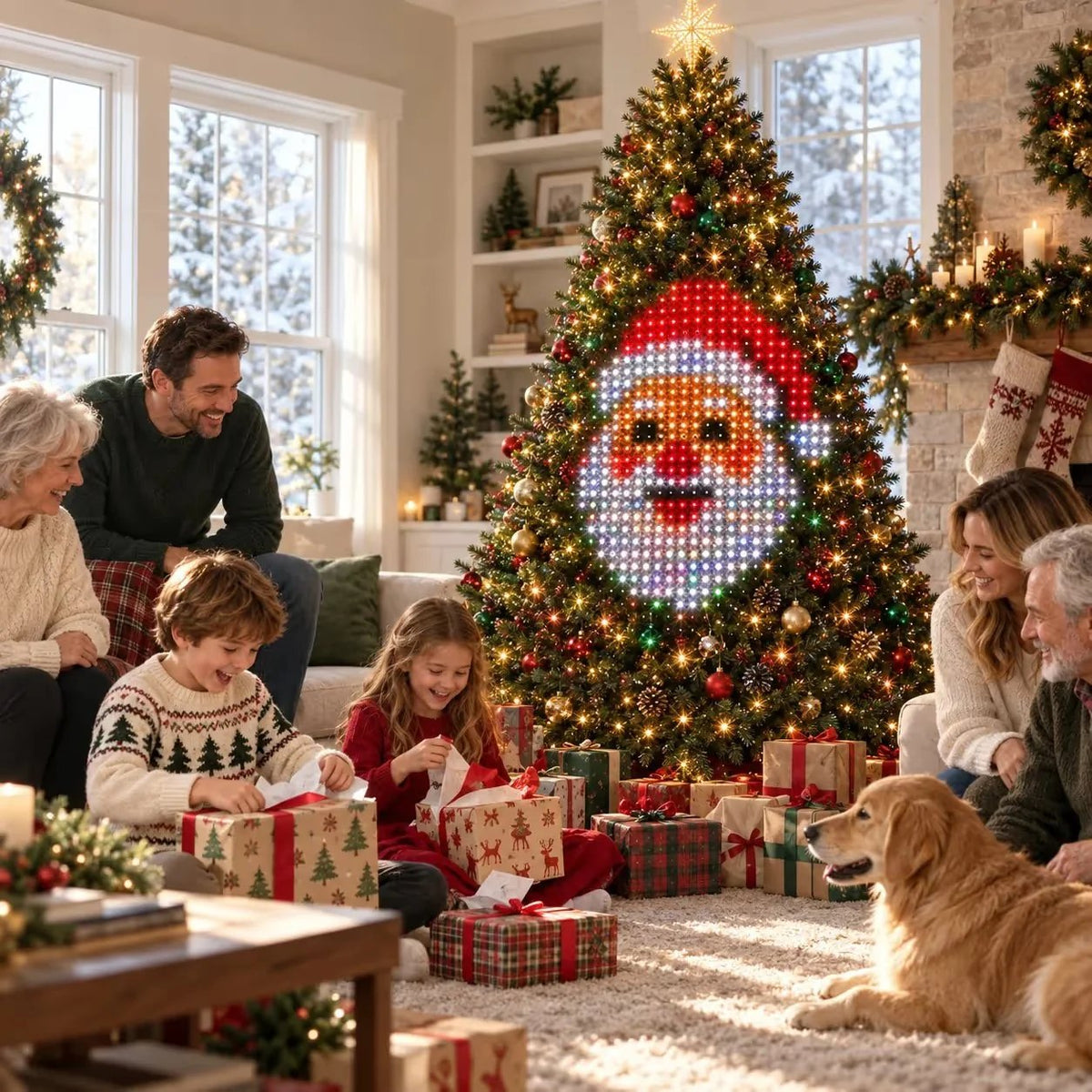 🔥SALE 🎄Smart Animated Christmas Tree Lights – App-Controlled LED Effects