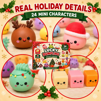 2026 Christmas Squishy Advent Calendar 24-Day Countdown