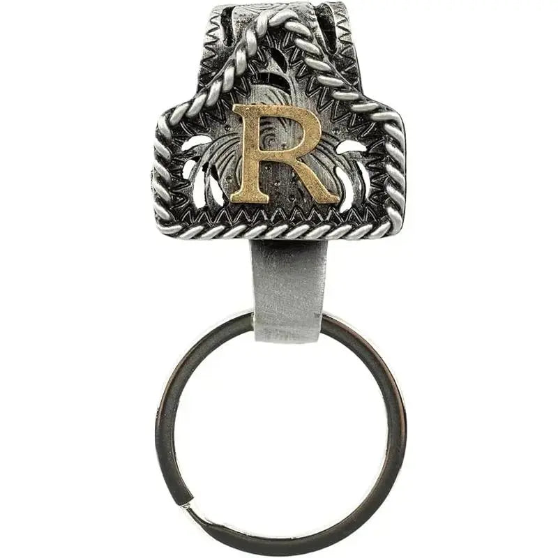 Personalized Western Cow Tag Keychain