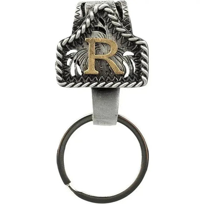 Personalized Western Cow Tag Keychain