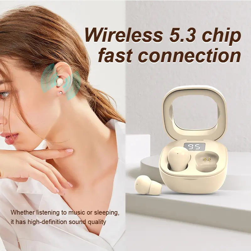 Invisible Sleep Earbuds for Side Sleepers – Ultra-Light Wireless Earbuds