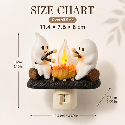 3D Flickering Campfire LED Plug-In Night Light