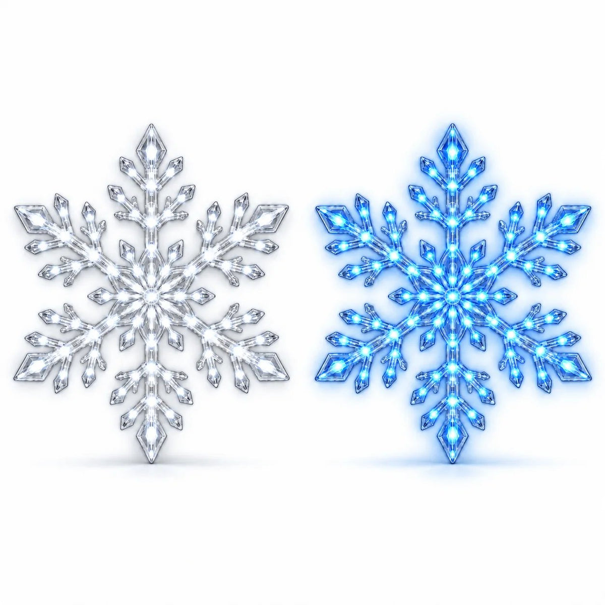 ❄️ Christmas LED Snowflake Wall Lights Set