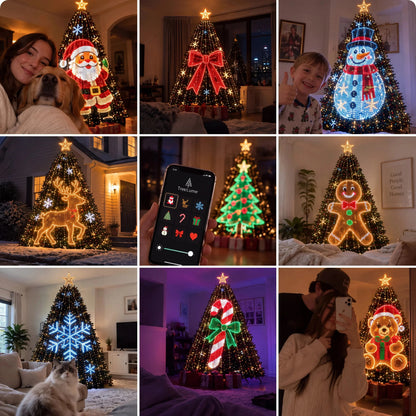 🔥SALE 🎄Smart Animated Christmas Tree Lights – App-Controlled LED Effects