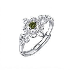 August Peridot color ring