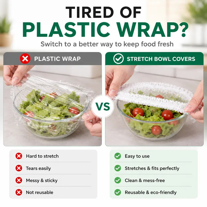 100PCS Disposable Elastic Food Covers