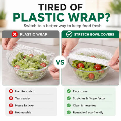 100PCS Disposable Elastic Food Covers