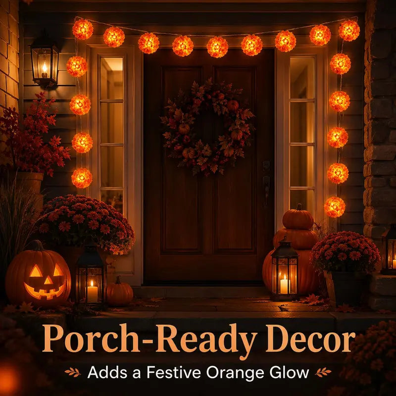 Day of the Dead Marigold LED String Lights-1.5M/3M