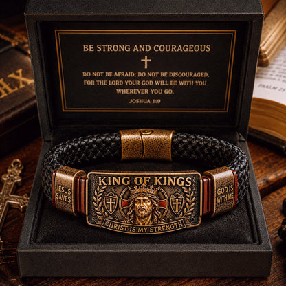✝️ King of Kings Faith Bracelet –Veteran Honor Bracelet