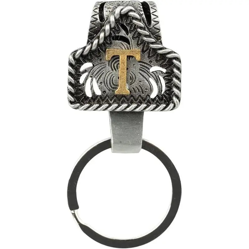Personalized Western Cow Tag Keychain