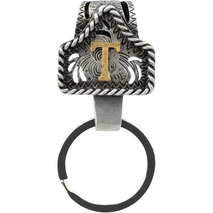Personalized Western Cow Tag Keychain