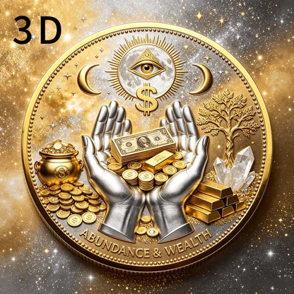 ⏰65% OFF💥3D All-Seeing Eye Prosperity Coin – Wealth & Good Luck Charm