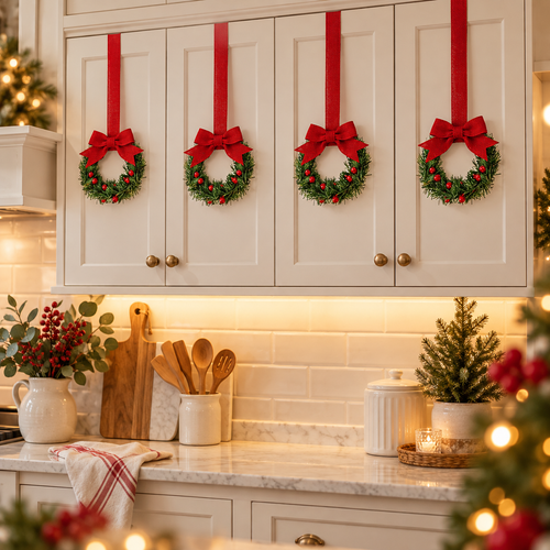 🎄Christmas Mini Artificial Cabinet Wreaths