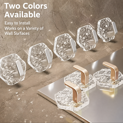 Heavy-Duty Self-Adhesive Ripple Hooks – Waterproof No-Drill