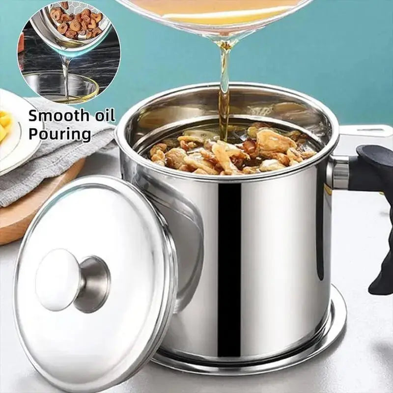 Stainless Steel Oil Dispenser with Filter