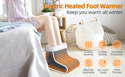 Electric Heated Foot Warmer With Adjustable Temperature