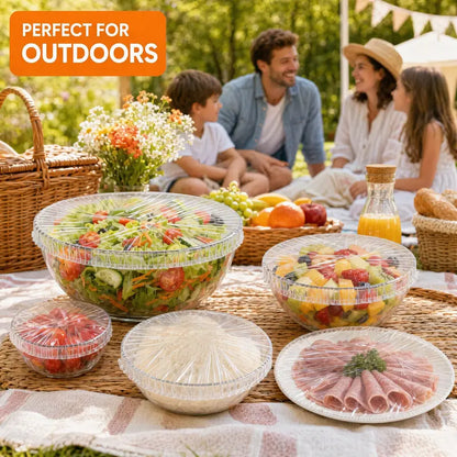 100PCS Reusable Food Bowl Covers