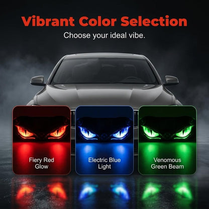 Solar-Powered Car LED Eyes – Wireless Dynamic Light